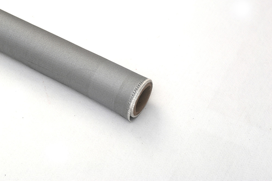 Fil M850 1-Side 120gsm Grey Silicone Coating That Used d'acier inoxydable pour la veste de Removale et le rideau en fumée