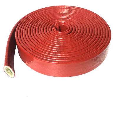 Le caoutchouc de silicone a enduit la résistance de feu ignifuge de douille de tuyau de fibre de verre de catégorie d'E