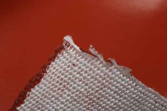 Résistance à hautes températures douce de silicone de tissu lisse industriel de fibre de verre