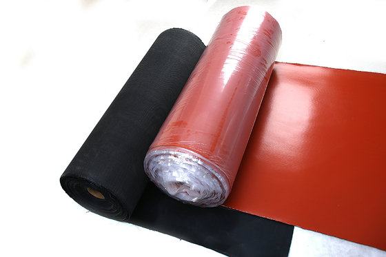 1.5m enduit de silicone résistant à hautes températures tissu de fibre de verre armure toile