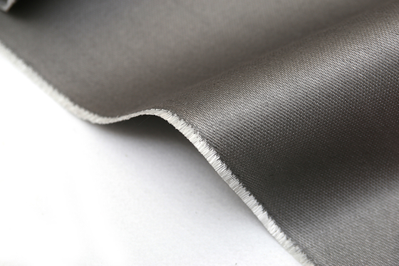 Tissus de rideau en fumée et en feu de Grey Silicone Reinforced Fiberglass Fabric