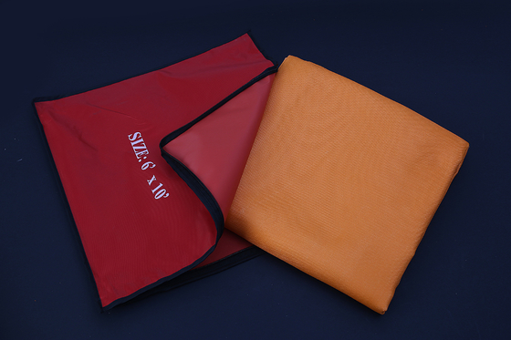 Acryliques colorés enduits ignifugent le feu Pit Mats Protector de tissu de fibre de verre