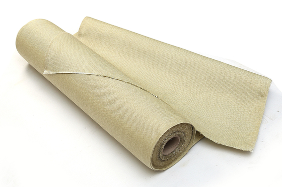 La température fonctionnante 1100C de tissu à hautes températures enduit de fibre de verre de vermiculite