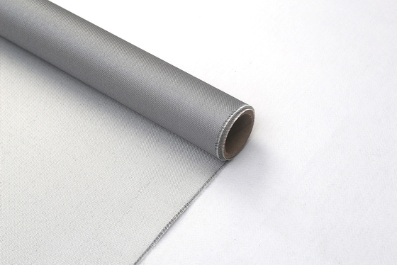 Fil M850 1-Side 120gsm Grey Silicone Coating That Used d'acier inoxydable pour la veste de Removale et le rideau en fumée