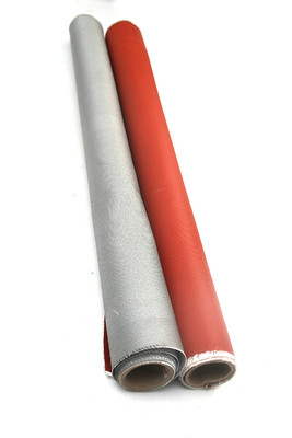 Fil M850 1-Side 120gsm Grey Silicone Coating That Used d'acier inoxydable pour la veste de Removale et le rideau en fumée