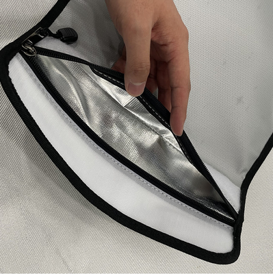 Sac imperméable ignifuge de document de double couche pour la sécurité incendie de sac d'argent