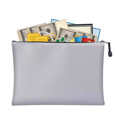  » le sac ignifuge du dossier 7x11 irritant non ignifugent l'ouverture de Velcro de sac d'argent