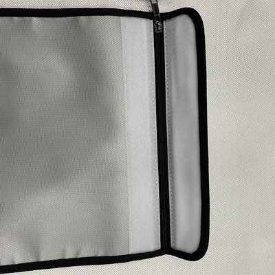  » le sac ignifuge du dossier 7x11 irritant non ignifugent l'ouverture de Velcro de sac d'argent