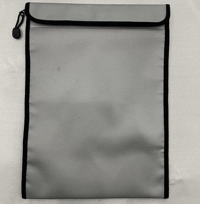 Enveloppe ignifuge ouverte de crochet et de boucle pour l'argent liquide/documents/passeport
