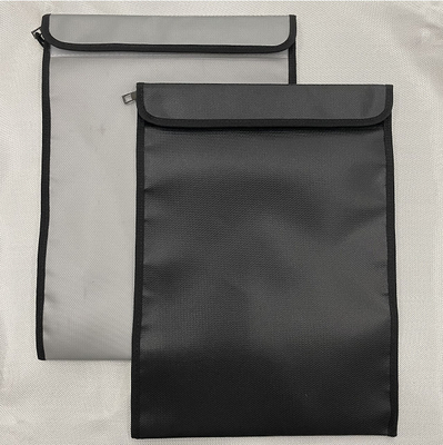 Enveloppe ignifuge ouverte de crochet et de boucle pour l'argent liquide/documents/passeport