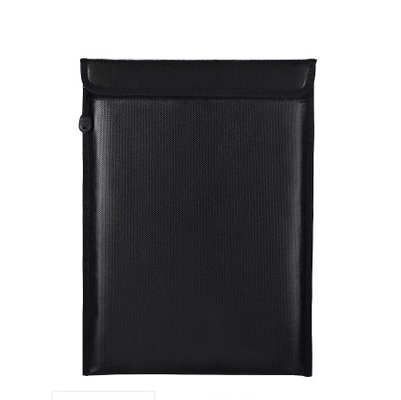 Sac argenté de document de Grey Inside Fiberglass Fabric Fireproof portatif