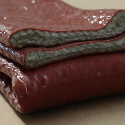 Tuyau gainant et câble de silicone de fibre de verre rouge à hautes températures en caoutchouc