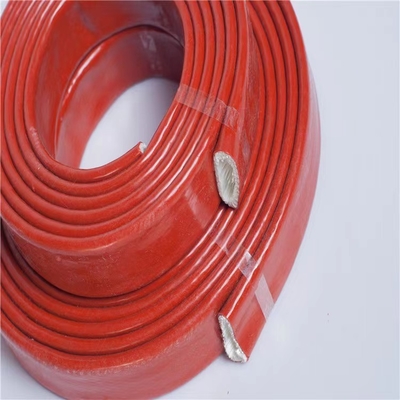 Isolation thermique gainante de silicone de fibre de verre ignifuge en caoutchouc pas néfaste