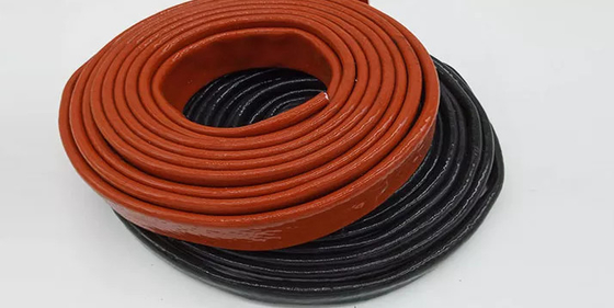 Le caoutchouc de silicone a enduit la douille du feu de protection thermique de manchon de câble de fibre de verre