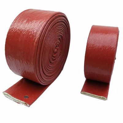 Le caoutchouc de silicone a enduit la douille du feu de protection thermique de manchon de câble de fibre de verre