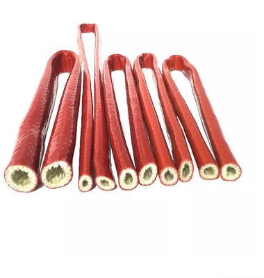 Douille enduite résistante à la chaleur du feu en caoutchouc de silicone de fibre de verre de douille de résistance de feu