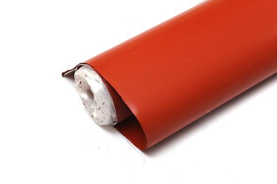 Le caoutchouc de silicone rouge a enduit le tissu de fibre de verre de la résistance thermique