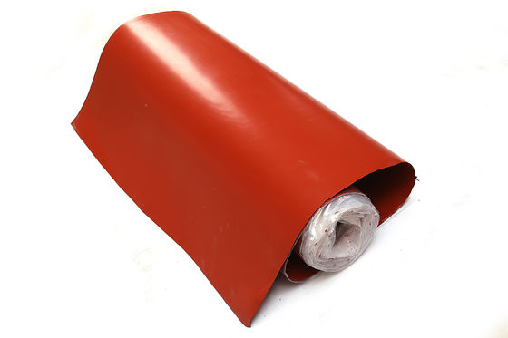 Le caoutchouc de silicone rouge a enduit le tissu de fibre de verre de la résistance thermique