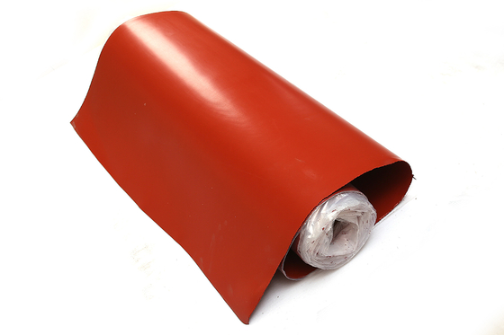 Isolation enduite de silicone de tissu de fibre de verre de côté simple en verre en verre d'E/C résistante au feu