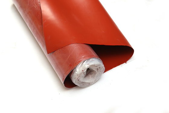 Isolation enduite de silicone de tissu de fibre de verre de côté simple en verre en verre d'E/C résistante au feu
