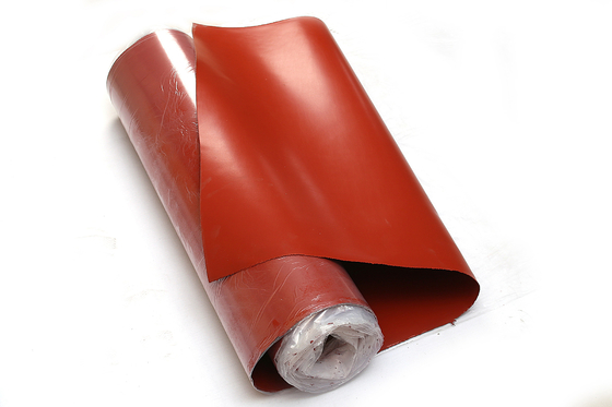Isolation enduite de silicone de tissu de fibre de verre de côté simple en verre en verre d'E/C résistante au feu