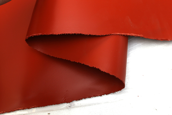 Tissu enduit de silicone résistant de fibre de verre pour la douille d'isolation de résistance thermique