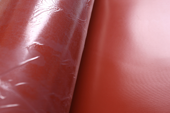 Tissu enduit de silicone ignifuge de fibre de verre utilisé pour le joint de dilatation