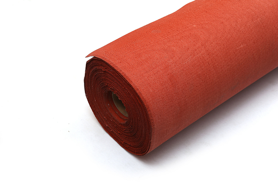 Tissu enduit de silicone latéral simple de tissu de fibre de verre pour ignifuge