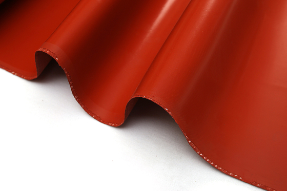Tissu enduit de silicone de bâche de toit de mur de tissu de fibre de verre latérale simple ignifuge