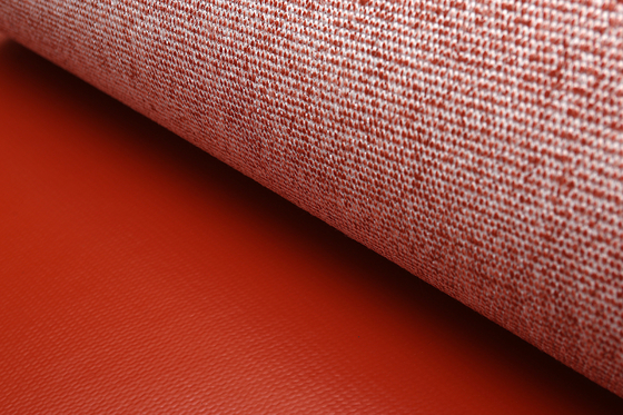 Tissu enduit ignifuge de fibre de verre en caoutchouc de silicone la température fonctionnante de 260 degrés