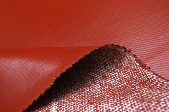 Tissu enduit de silicone de fibre de verre d'anti corrosion avec le bon vieillissement résistant
