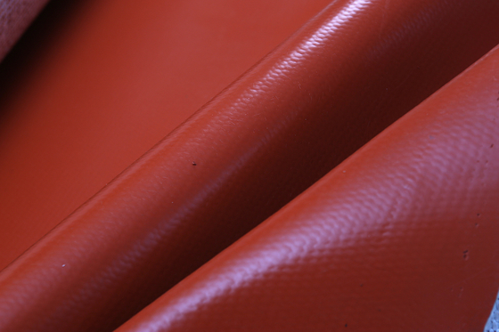 Résistance à hautes températures douce de silicone de tissu lisse industriel de fibre de verre
